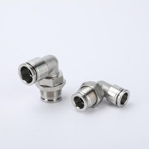 Conectores de Partición PLM de Acero Inoxidable, Conectores Rectos y Curvos, Conexión Rápida a Través de Placa PM6 8 10, Piezas Hidráulicas para Tuberías - Product Image 4