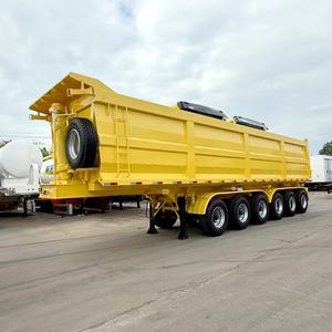 HYT Heavy Duty 6 Axle Steel Semi Trailer 100-200 Ton Stone Transportation Utility Tilt Equipment Dump Cargo <span class=keywords><strong>para</strong></span> la venta - Product Image 6
