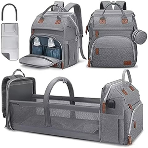 Free sample Large Baby Diaper <b>Backpack</b> with Insulated Pockets and Stroller Straps for Custom Travel Bags - Product Image 2