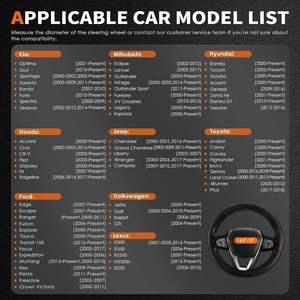 Funda para <span class=keywords><strong>Volante</strong></span> <span class=keywords><strong>de</strong></span> <span class=keywords><strong>Coche</strong></span> HOROTOR OLIVER, Accesorio Universal para Diversos Coches, Funda <span class=keywords><strong>de</strong></span> Cuero con Forro Antideslizante - Product Image 3