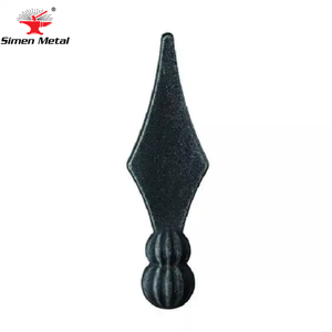 Punta de lanza de hierro forjado popular con componentes de hierro forjado de la <span class=keywords><strong>mejor</strong></span> calidad de superficie lisa - Product Image 2