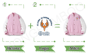 380g Standard Spring Canvas Baseball Uniform Varsity <b>Jacket</b> Windproof Eco-Friendly Patchwork Design <b>Men's</b> Front Logo V-neck ODM - Product Image 3