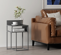 Table basse centrale en métal convertible et extensible, design nordique moderne et simple, avec structure en acier, pour salon, vente en gros Chine