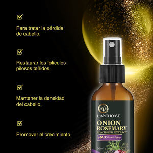 Lanthome ekstrak biji hitam rosemary bawang 30ml, semprotan penumbuh rambut rontok mencegah rambut berminyak, cairan perawatan kulit kepala - Product Image 2