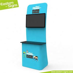 Venta al por mayor de pantalla de aluminio Pop-up de pie libre de la tela de tensión del sistema de TV estante - Product Image 2