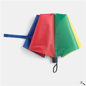 Parapluie pliant en polyester arc-en-ciel à prix d'usine, ouverture manuelle en alliage, 8 baleines, compact, protection contre la pluie, idéal pour les voyages - Product Image 2