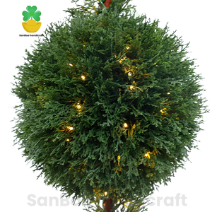 Nhà Máy Bán Hàng Trực Tiếp Nhân Tạo Cây Bách Lá Cây Cone & Sphere Topiary Với Được Xây Dựng-Trong Đèn Led Cho Nhà, Vườn, Patio, Văn Phòng - Product Image 5