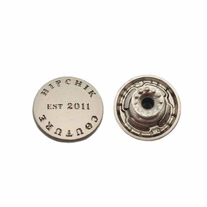 Usine Shishi fabriquant des boutons en métal personnalisés avec logo en <span class=keywords><strong>or</strong></span> pour jeans en denim - Product Image 5