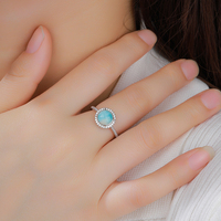 925 argent Larimar ensembles de bijoux fins cerceaux boucle sans couture enchantement pendentif couches profondeur captive compétence experte chaque forme