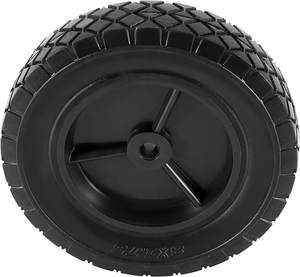 ล้อรถเข็นยางตันสีดำราคาประหยัด HKT1008 สำหรับเครื่องตัดหญ้า ขนาด 8x1.75 นิ้ว ไม่ต้องเติมลม - Product Image 2
