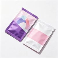 Petit sachet refermable personnalisé imprimé avec fermeture éclair, idéal pour échantillons cosmétiques, épices et petits articles