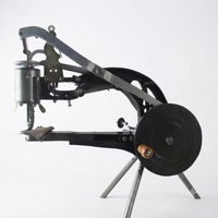 Machine manuelle de réparation de chaussures sans alimentation électrique - Équipement de couture du cuir à manivelle avec cadre en fonte