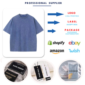T-Shirt Vintage Oversize da Uomo in Cotone 100% 230gsm, Stile Streetwear, Personalizzabile con Lavaggio Acido - Product Image 4
