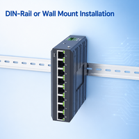 Switch Industrial Fast Ethernet de 8 Puertos, No Administrado, para Riel DIN, RJ45, con Doble Entrada de Alimentación