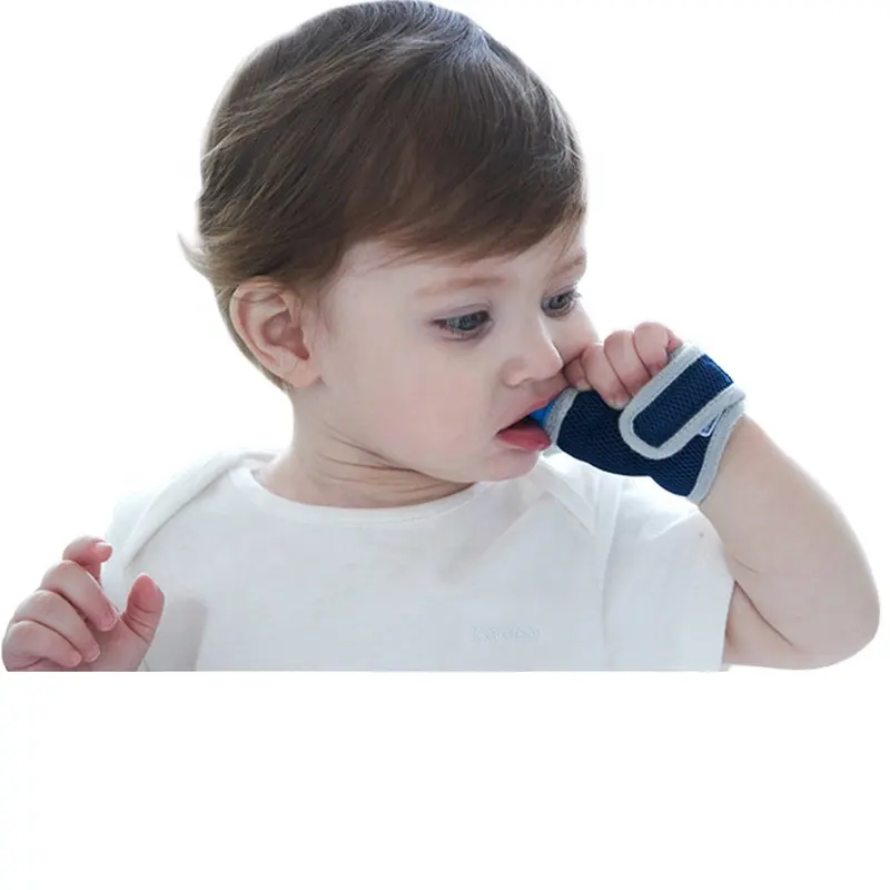 सिलिकॉन बच्चे Teether Molars खाद्य ग्रेड उंगली सेट सांस अंगूठे सेट दंत चिकित्सा देखभाल नवजात विरोधी-काटो हाथ चूसने कलाई बैंड