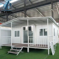 Casa Contenedor Plegable de Acero Prefabricada, Modular, de Lujo, Expandible de 20 pies a 40 pies, para Vivienda al Aire Libre e Instalación Rápida