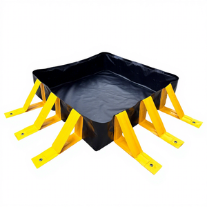 Berm <span class=keywords><strong>de</strong></span> confinement des <span class=keywords><strong>d</strong></span>éversements <span class=keywords><strong>d</strong></span>'hydrocarbures en PVC sur mesure, durable, léger et pliable - Product Image 4