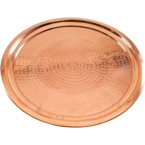 Aruma 14นิ้วถาดทองแดงทำด้วยมือถาดเสิร์ฟออกแบบแบบดั้งเดิมถาดตกแต่งด้วยค้อน - Product Image 3