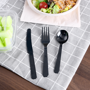 Ensembles de couverts jetables robustes Ustensiles en plastique Cuillères en plastique jetables <span class=keywords><strong>Forchette</strong></span> Fourchettes et couteaux Nipkin - Product Image 3