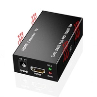 Extensor HDMI 4K, expansor de señal de 60M, convertidor de Audio y vídeo a través de Cat 5E/6 USB RJ45, estilo de salida 3D, expansor de señal HDMI de 196 pies