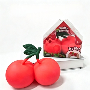 ของเล่นบีบคลายเครียดรูปเชอร์รี่ ทำจากวัสดุ TPR นุ่มพิเศษ - Product Image 1
