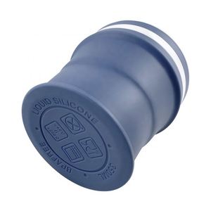 Tasse à café réutilisable avec logo imprimé, sans BPA, portable, 350 ml, 12 oz, pliable, en silicone de qualité alimentaire, tasse pliable, tasse à café de voyage avec couvercle - Product Image 3