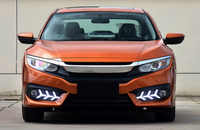 Feux de jour à LED pour Honda Civic 2016 2018 10ème génération, feux de positionnement automatiques DRL, accessoires de voiture, éclairage ambiant extérieur