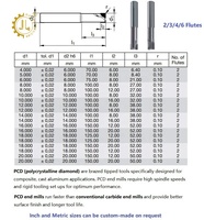 Pisau Router Akrilik 2-Flute dengan Ujung Berlian PCD untuk Pemolesan dan Pemotongan Akrilik, dari Produsen Pisau Flute Akrilik yang Dipoles.