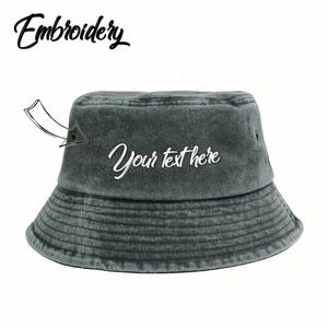 Chapeau seau en coton brodé d'une seule pièce promotionnel de logo personnalisé pour la pêche et les événements occasionnels cadeaux d'affaires et image de marque - Product Image 1