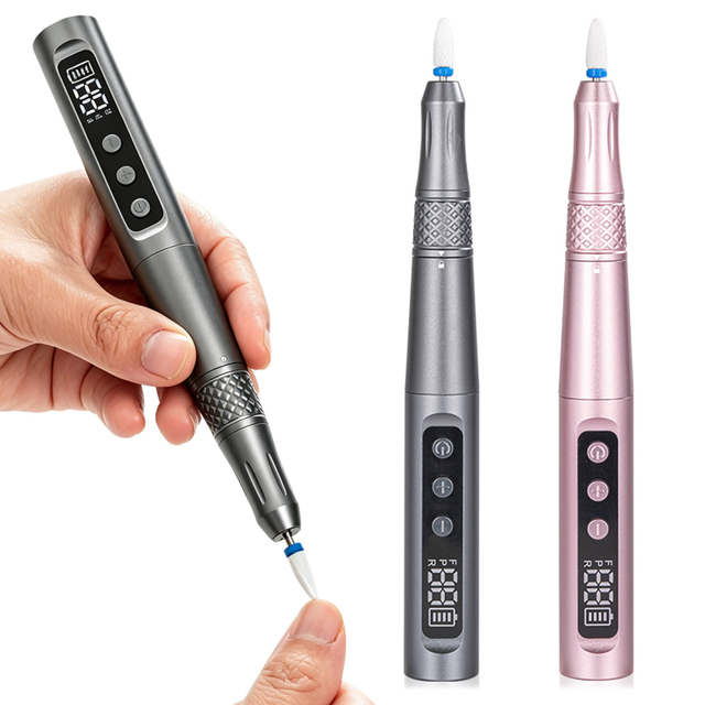 Pen Shaped USB Nail Drill 35000RPM Portable Electric File for All Manicure Pedicure Nail Care Shape Gel Removal Nail Drill Pen