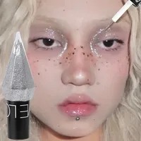 Diamant brillant Eye Liners fard à paupières imperméable liquide paillettes paillettes argent Rose or couleurs beaux cosmétiques maquillage beauté