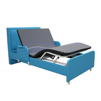 Lit médicalisé entièrement automatique pour hôpital et soins à domicile avec télécommande, en bois massif/métal, garantie 5 ans - Offre Spéciale