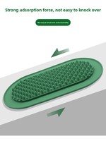 Tapis d'alimentation/lavage pour animaux de compagnie en silicone, grand format, motif uni, écologique, pour chats et chiens, pour l'intérieur et l'extérieur
