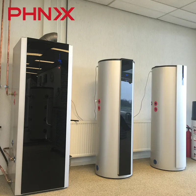 PHNIX R134a 200L All In One แหล่งอากาศในประเทศบ้านขนาดเล็กปั๊มความร้อนเครื่องทำน้ำอุ่น