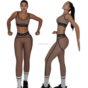Conjunto Deportivo Sin Costuras de Cintura Alta y Levanta Glúteos, Traje de Yoga para Gimnasio, Sujetador Deportivo Transpirable de Secado Rápido y Leggings - Product Image 6
