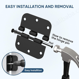 บานพับแบบลูกปืนเกรดอุตสาหกรรมรับน้ำหนักได้มากบานพับพับได้ทำจากสเตนเลสใช้ในเชิงพาณิชย์ - Product Image 6