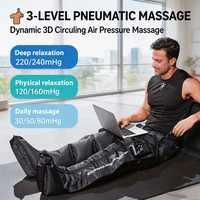 Bottes de thérapie par compression d'air pour la récupération, machine de massage pour drainage lymphatique, masseur de jambes, circulation sanguine, pression de 30 à 240 mmHg