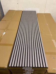 Mới Đến Sinh Thái Thân Thiện Với Chống Cháy Gỗ Slatted Âm Thanh Bằng Chứng Bảng 3D Acoustic Tường Bảng Điều Chỉnh Cho Ghi Âm Phòng Thu - Product Image 5