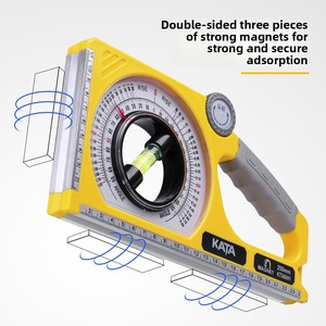 ไม้บรรทัดวัดมุมเอียงแนวนอน Kaida ความแม่นยำสูง พร้อมแม่เหล็กแรงสูง เครื่องมือวัดมุมเอียงแบบสามเส้น รุ่น KT36001 - Product Image 4