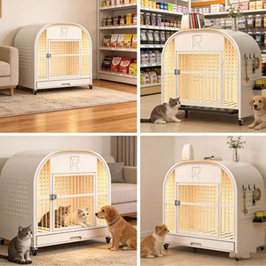 Cross-border design indoor pet dog <b>cage</b>, multi-functional dog <b>cage</b>, pet cabinet, super sturdy kennel with storage - Product Image 1