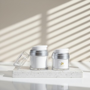 Brand Customized 15ml 30ml 50ml Cosmetic Plastic Lotion <b>Pump</b> <b>Bottle</b> Double Wall Airless Serum <b>Bottle</b> for Skincare Packaging - Product Image 4