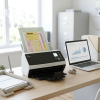 Scanner de documents duplex USB 3.2 FI-8190 A4 90ppm 180ipm CIS 600dpi Gigabit Ethernet