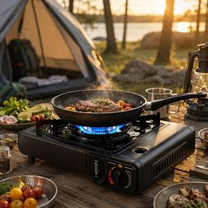 Réchaud de <span class=keywords><strong>camping</strong></span> portable d'extérieur en métal, simple et manuel, pour cuisinière à <span class=keywords><strong>gaz</strong></span> <span class=keywords><strong>butane</strong></span> - Product Image 5