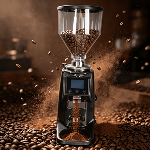 Moulin à café électrique portable commercial avec broyeur et fonction expresso avec trémie - Product Image 1