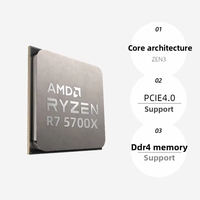 Untuk Ryon R7 5700X Prosesor Desktop CPU Terpisah Delapan Inti untuk Game AM4 Cina