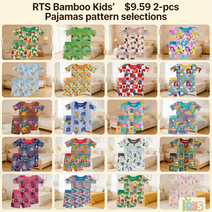 W224348 Sous-vêtements Confortables en Gros pour Garçons de 2 à 8 <span class=keywords><strong>Ans</strong></span>, Conception Extensible 4 Saisons pour Enfants, Pyjamas Personnalisés en Fibre de Bambou, Lot de 2 Pièces - Product Image 4