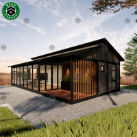 Maison conteneur pliable préfabriquée certifiée 20ft/40ft, Villa mobile préfabriquée extensible type Granny Flat