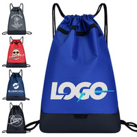 Bolsas con Cordón Impermeables Oxford Personalizadas Más Vendidas para Hombre, Regalo Promocional, Mochila Deportiva para Gimnasio al Aire Libre con Logotipo