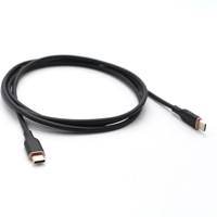 Cable USB Tipo C a Tipo C, Carga Rápida 3A, Revestimiento de TPE, Conductor de Cobre Puro Blindado, para Sincronización de Datos de Teléfonos Móviles