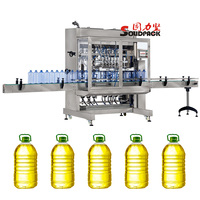 Machine de remplissage d'huile automatique à servo-moteur Solidpack pour l'huile d'arachide et l'huile d'olive - Qualité alimentaire